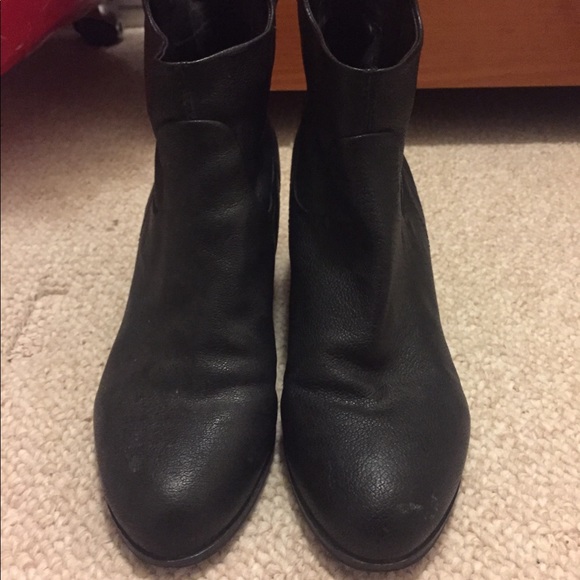 Sam Edelman black leather zip ankle booties - Picture 3 of 6